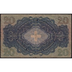 Suisse - Pick 39l_2 - 20 francs - Série 16 E - 04/12/1942 - Etat : TB-