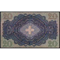 Suisse - Pick 39q_2 - 20 francs - Série 23 M - 20/01/1949 - Etat : TB