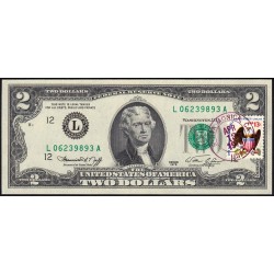 Etats Unis - Pick 461x - 2 dollars - Série L A - 1976 - San Francisco - Commémoratif - Etat : NEUF