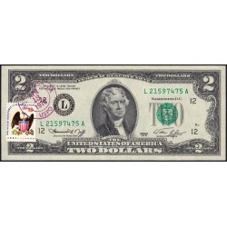 Etats Unis - Pick 461x - 2 dollars - Série L A - 1976 - San Francisco - Commémoratif - Etat : NEUF