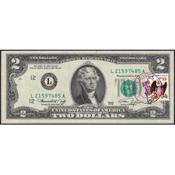 Etats Unis - Pick 461x - 2 dollars - Série L A - 1976 - San Francisco - Commémoratif - Etat : NEUF