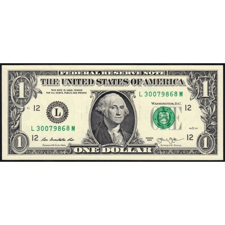 Etats Unis - Pick 537_2 - 1 dollar - Série L M - 2013 - San Francisco - Etat : pr.NEUF