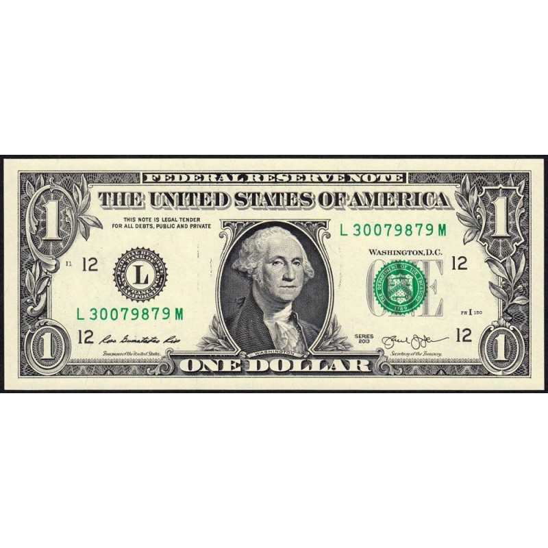 Etats Unis - Pick 537_2 - 1 dollar - Série L M - 2013 - San Francisco - Etat : NEUF