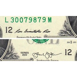 Etats Unis - Pick 537_2 - 1 dollar - Série L M - 2013 - San Francisco - Etat : NEUF
