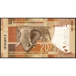 Afrique du Sud - Pick 139b - 20 rand - Série JN B - 2015 - Etat : NEUF