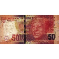 Afrique du Sud - Pick 140b - 50 rand - Série MQ C - 2015 - Etat : NEUF