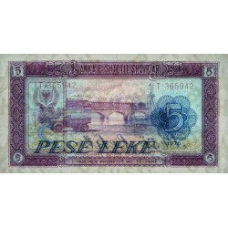 Albanie - Pick 42a - 5 lekë - Série IT - 1976 - Etat : NEUF
