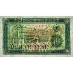 Albanie - Pick 43a - 10 lekë - Série FA - 1976 - Etat : NEUF