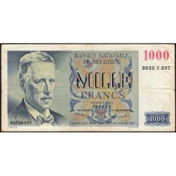 Belgique - Pick 131a_1 - 1'000 francs - Série 3825.T - 26/01/1951 - Etat : TB+