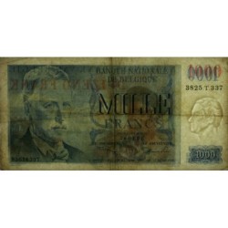 Belgique - Pick 131a_1 - 1'000 francs - Série 3825.T - 26/01/1951 - Etat : TB+