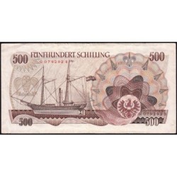 Autriche - Pick 139 - 500 schilling - Série G B- 01/07/1965 - Etat : TTB-