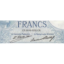 F 06-16 - 16/06/1932 - 10 francs - Minerve - Série Z.65810 - Etat : SUP+