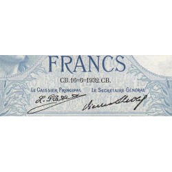 F 06-16 - 16/06/1932 - 10 francs - Minerve - Série Z.65810 - Etat : SUP