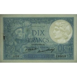 F 06-16 - 16/06/1932 - 10 francs - Minerve - Série Z.65810 - Etat : SUP
