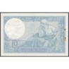 F 06-16 - 16/06/1932 - 10 francs - Minerve - Série Z.65810 - Etat : SUP-