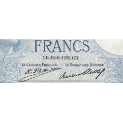 F 06-16 - 16/06/1932 - 10 francs - Minerve - Série Z.65810 - Etat : SUP-