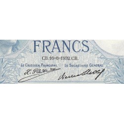 F 06-16 - 16/06/1932 - 10 francs - Minerve - Série Z.65810 - Etat : SUP+