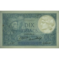 F 06-16 - 16/06/1932 - 10 francs - Minerve - Série Z.65810 - Etat : SUP+