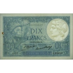 F 06-16 - 16/06/1932 - 10 francs - Minerve - Série Z.65810 - Etat : SUP