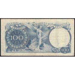Grèce - Pick 170 - 100 drachmai - Série η.K.143 - 1944 - Etat : TB