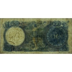 Grèce - Pick 170 - 100 drachmai - Série θ.H.176 - 1944 - Etat : TB