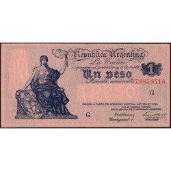 Argentine - Pick 251_1b - 1 peso - Série G - 1935 - Etat : SPL