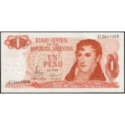 Argentine - Pick 287_1 - 1 peso - Série B - 1970 - Etat : TTB+