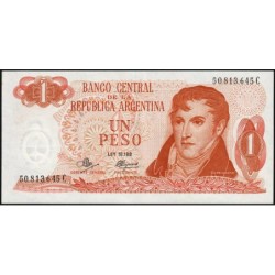 Argentine - Pick 287_3 - 1 peso - Série C - 1972 - Etat : SPL