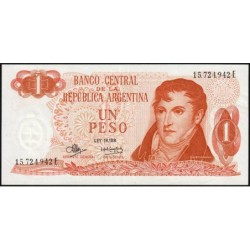 Argentine - Pick 287_5 - 1 peso - Série E - 1973 - Etat : SUP-
