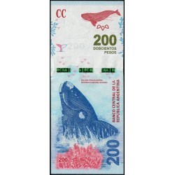 Argentine - Pick 364a_2 - 200 pesos - Série E - 2016 - Etat : pr.NEUF