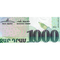 Arménie - Pick 55 - 1'000 dram - Série ԱԱ - 2011 - Etat : NEUF