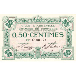 Abbeville - Pirot non répertorié - 50 centimes - Sans date - Etat : SUP