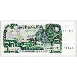 Algérie - Pick 130a_2 - 50 dinars - Série 16 159 - 01/11/1977 (1985) - Etat : pr.NEUF