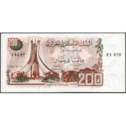Algérie - Pick 135a_1 - 200 dinars - Série 05 078 - 23/03/1983 - Etat : pr.NEUF