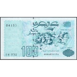 Algérie - Pick 137_1 - 100 dinars - Série 04 032 - 21/05/1992 - Etat : NEUF
