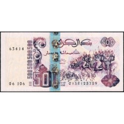 Algérie - Pick 141_2 - 500 dinars - Série 06 106 - 06/10/1998 (2008) - Etat : NEUF