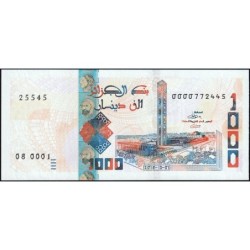 Algérie - Pick 146_1 - 1'000 dinars - Série 08 0001 - 01/12/2018 - Etat : NEUF