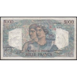 F 41-21 - 27/05/1948 - 1000 francs - Minerve et Hercule - Série O.441 - Etat : TTB