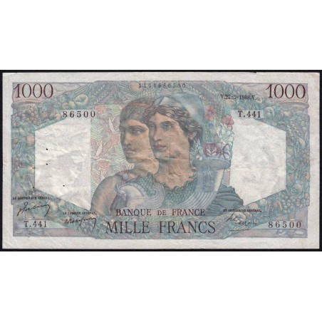 F 41-21 - 27/05/1948 - 1000 francs - Minerve et Hercule - Série T.441 - Etat : TTB