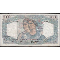 F 41-21 - 27/05/1948 - 1000 francs - Minerve et Hercule - Série Q.442 - Etat : TTB-