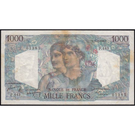 F 41-21 - 27/05/1948 - 1000 francs - Minerve et Hercule - Série P.443 - Etat : TB