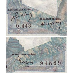 F 41-21 - 27/05/1948 - 1000 francs - Minerve et Hercule - Série Q.443 - Etat : TTB+