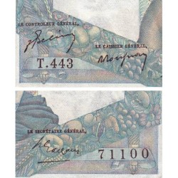 F 41-21 - 27/05/1948 - 1000 francs - Minerve et Hercule - Série T.443 - Etat : TTB+ à SUP