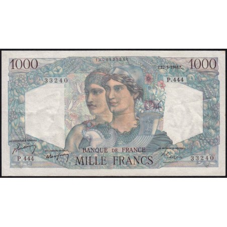 F 41-21 - 27/05/1948 - 1000 francs - Minerve et Hercule - Série P.444 - Etat : SUP