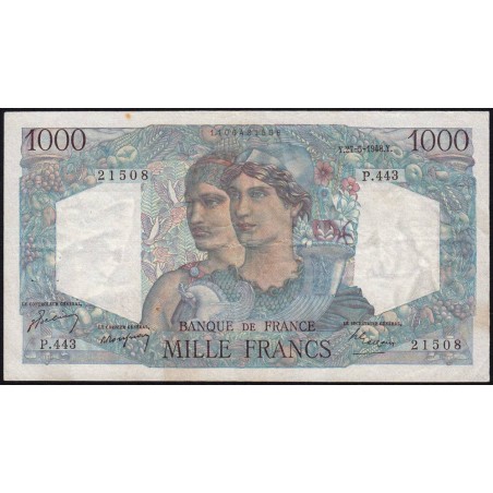 F 41-21 - 27/05/1948 - 1000 francs - Minerve et Hercule - Série P.443 - Etat : TTB