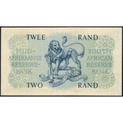 Afrique du Sud - Pick 105b - 2 rand - Série B/169 - 1962 - Etat : pr.NEUF