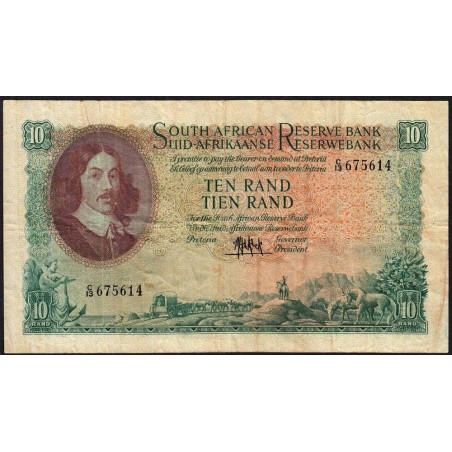 Afrique du Sud - Pick 106a - 10 rand - Série C/13 - 1961 - Etat : TB+