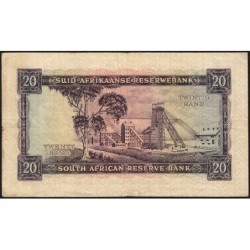 Afrique du Sud - Pick 108A - 20 rand - Série D/2 - 1962 - Etat : TTB-