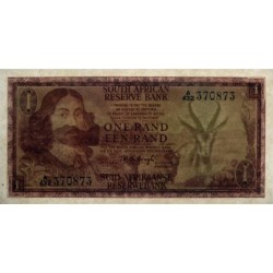 Afrique du Sud - Pick 109b - 1 rand - Série A/432 - 1967 - Etat : NEUF
