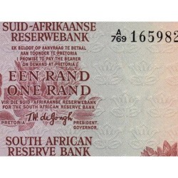 Afrique du Sud - Pick 110b - 1 rand - Série A/769 - 1967 - Etat : NEUF